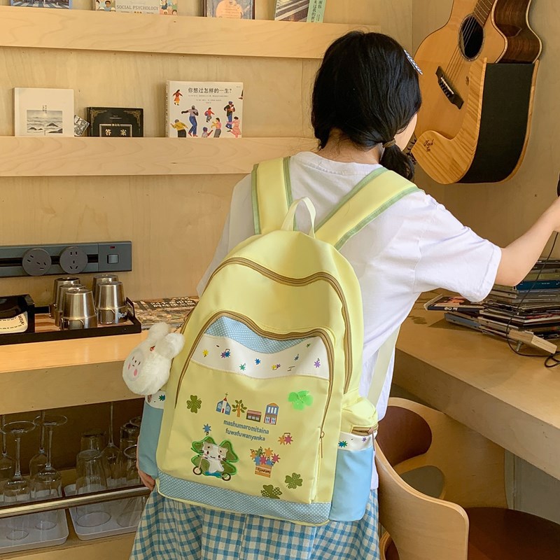 New InS-style Korean-style backpacks for girls, cute schoolbags for junior and senior high school students, fresh and sweet backpacks for college students details Picture