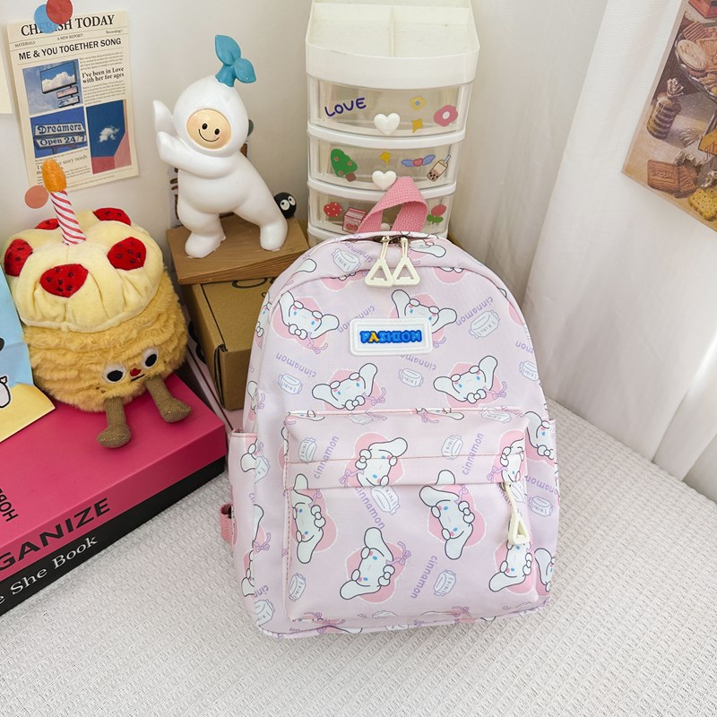 Cartoon-printed children's schoolbag, large-capacity, cute and sweet schoolbag, back support schoolbag for boys and girls aged 3-5 in kindergarten details Picture