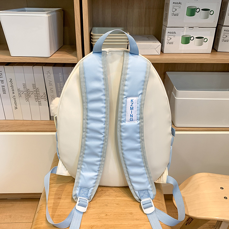Casual high appearance level sweet college student schoolbag, cute and versatile backpack, large-capacity lightweight computer travel backpack Specification drawing