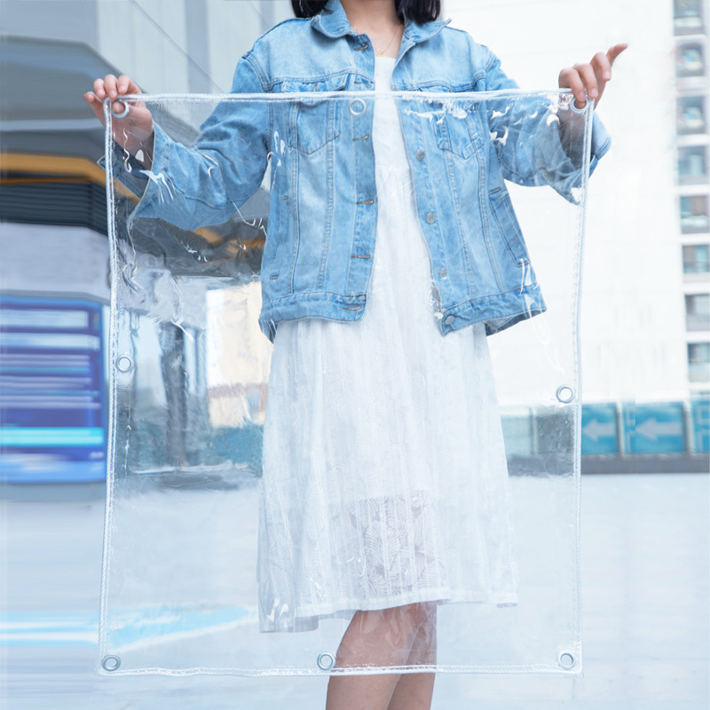 Transparent waterproof fabric, thick PVC plastic fabric, waterproof fabric, rain cover, rain shield, balcony rain protection wonder, succulent rain cover details Picture