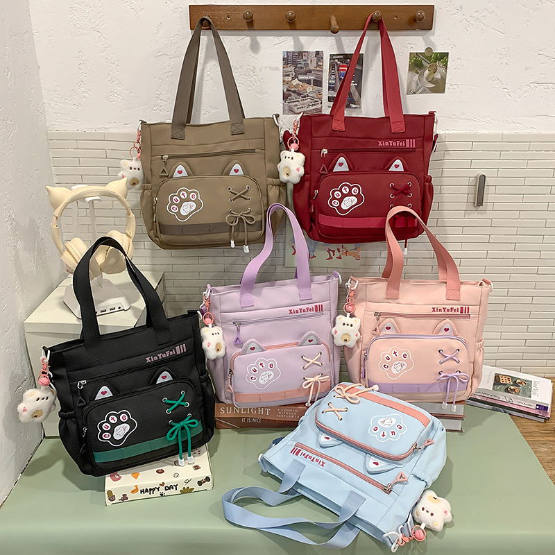 A lightweight and large-capacity backpack for girls in grades three to six of primary school, a cute backpack for girls in junior high school and senior high school details Picture