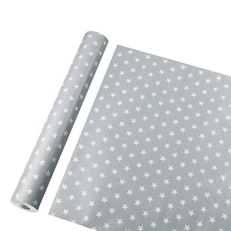 Wall stickers with star cartoon, bedroom wallpaper, room and dormitory wall stickers, checkered wallpaper, pvc desktop, wardrobe self-stickers Item Picture