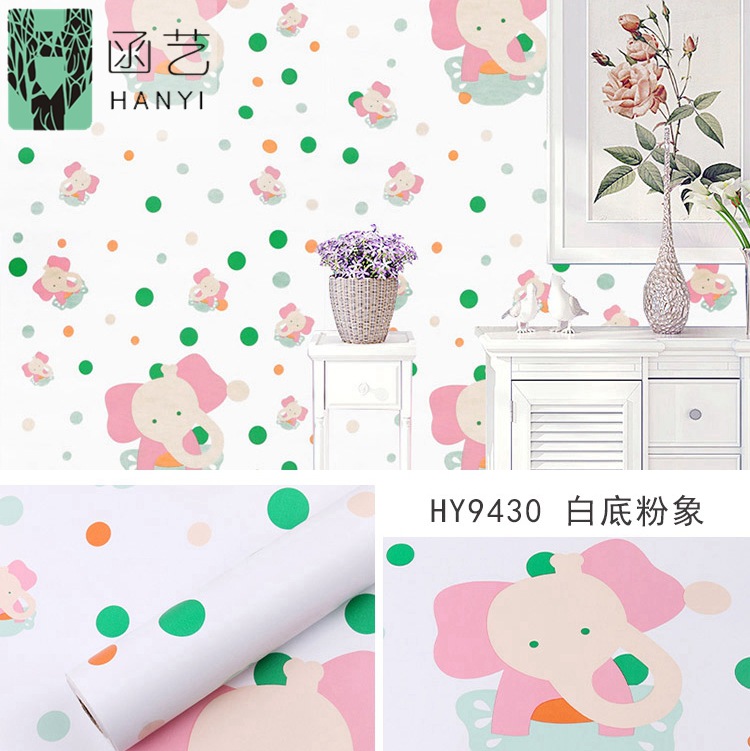 pvc self-adhesive wallpaper, cartoon bedroom, children's room, starry background wallpaper, self-adhesive wholesale, dormitory instant adhesive, waterproof details Picture
