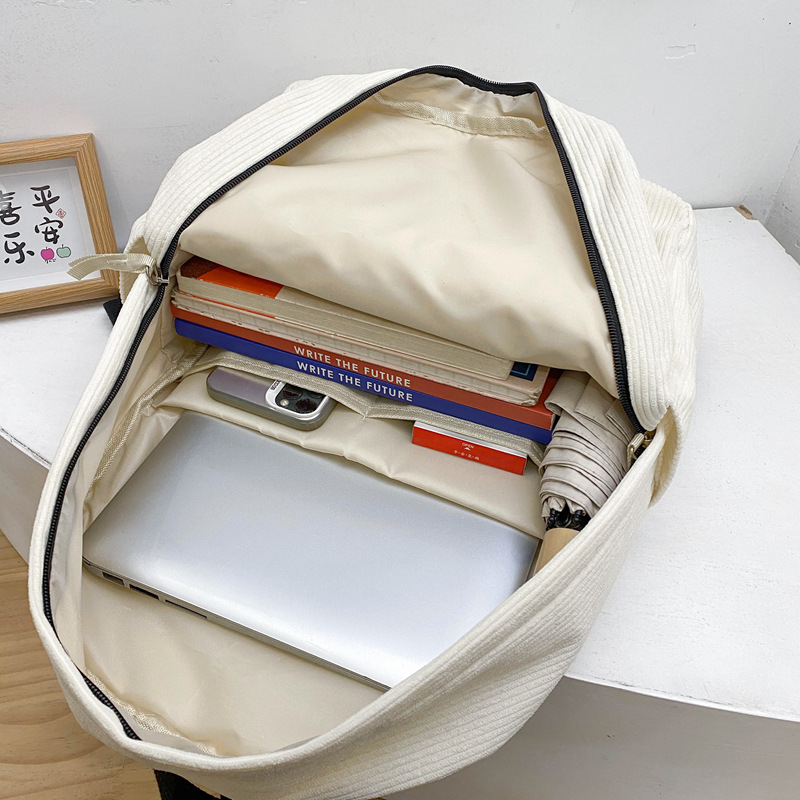 2024 New schoolbag for junior high school girls, high appearance level bow backpack, down and laid-back style college student backpack for girls Application Scenario