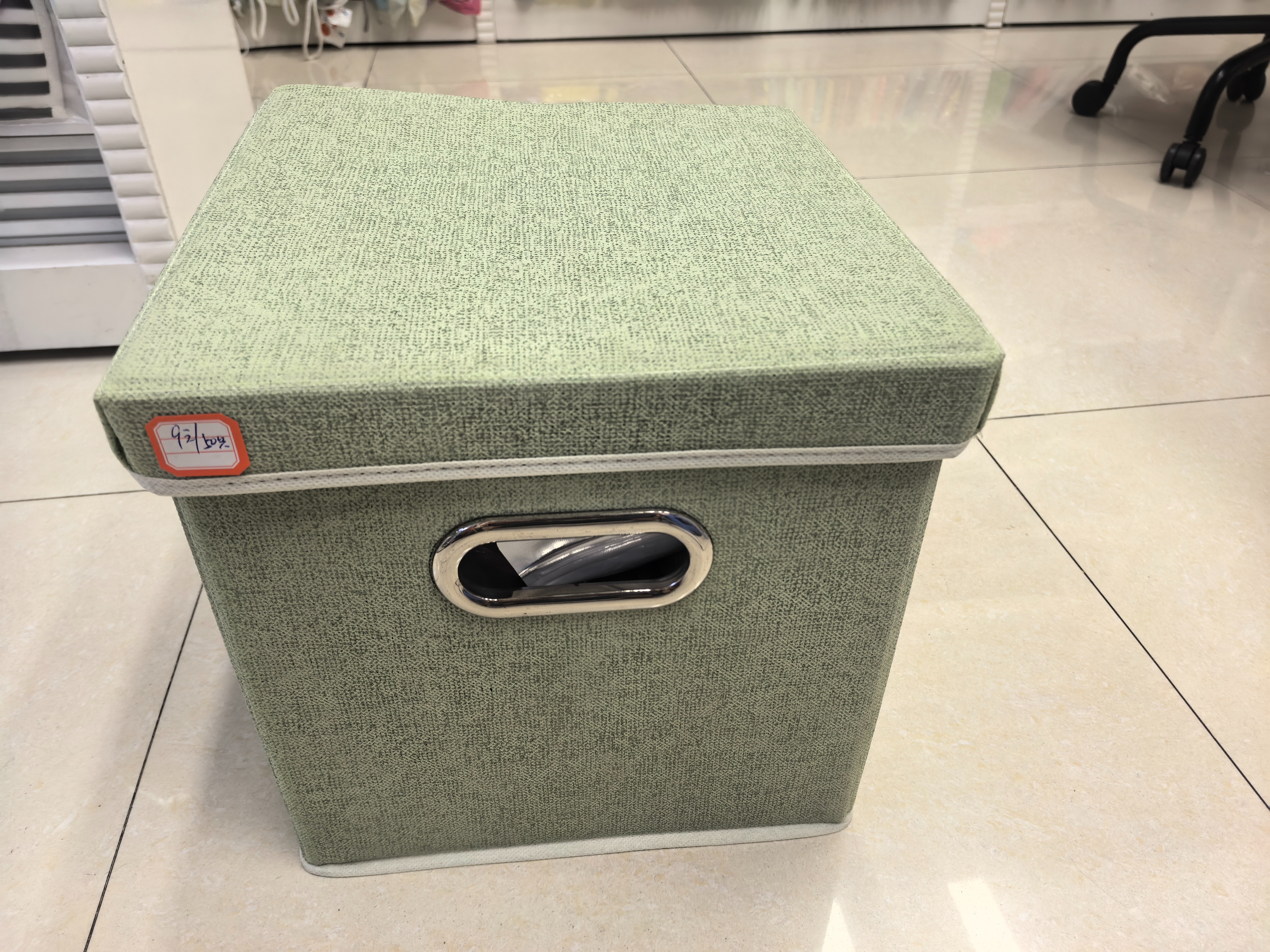 翻盖麻布多功能折叠气眼整理箱衣服杂物收纳箱多色可选 厂家批发