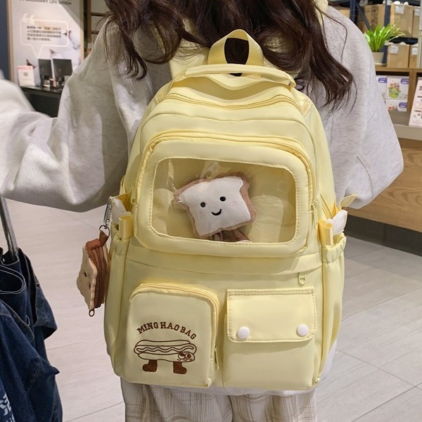 Spring new high-appearance-level Ins-style schoolbag for girls, sweet Korean style, cute backpacks for primary school students from grades three to six details Picture