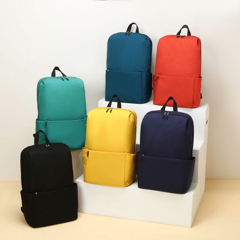 Wholesale colorful backpacks, simple and casual backpacks, men's and women's casual schoolbags, lightweight backpacks details Picture