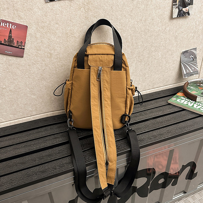 Simple and casual backpack 2025 new style couple chest bag, fashionable and versatile canvas women's crossbody bag, outdoor backpack Specification drawing