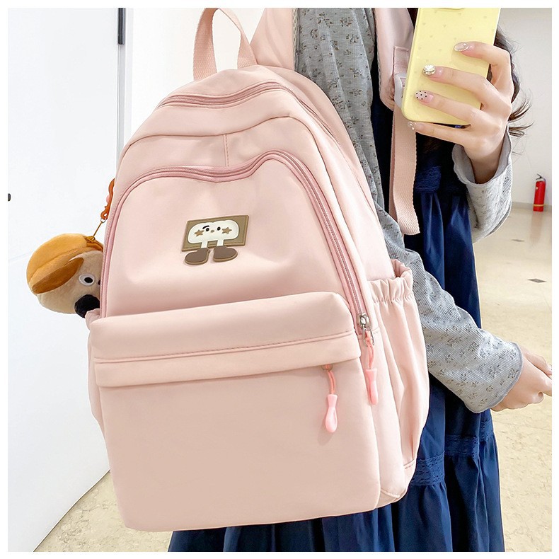New summer forest-themed, fresh and cute student backpack for girls on Instagram. High appearance level, sweet and soft girl, travel lightweight backpack full figure