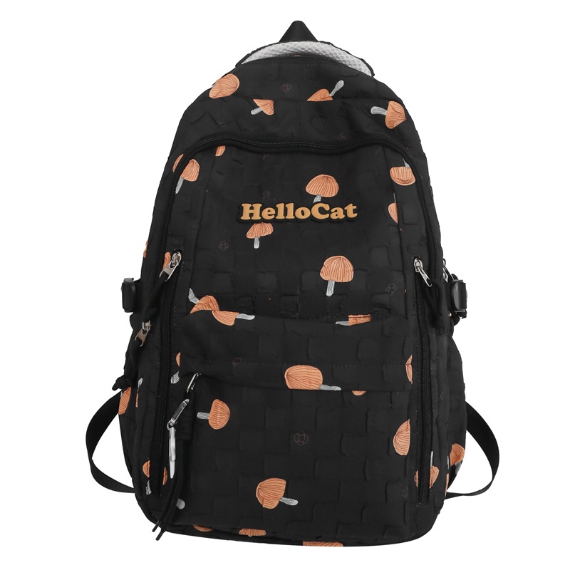 Korean version of ins cute and soft girl printed backpacks, Harajuku ulzzang Japanese style sweet primary and secondary school student backpacks Item Picture