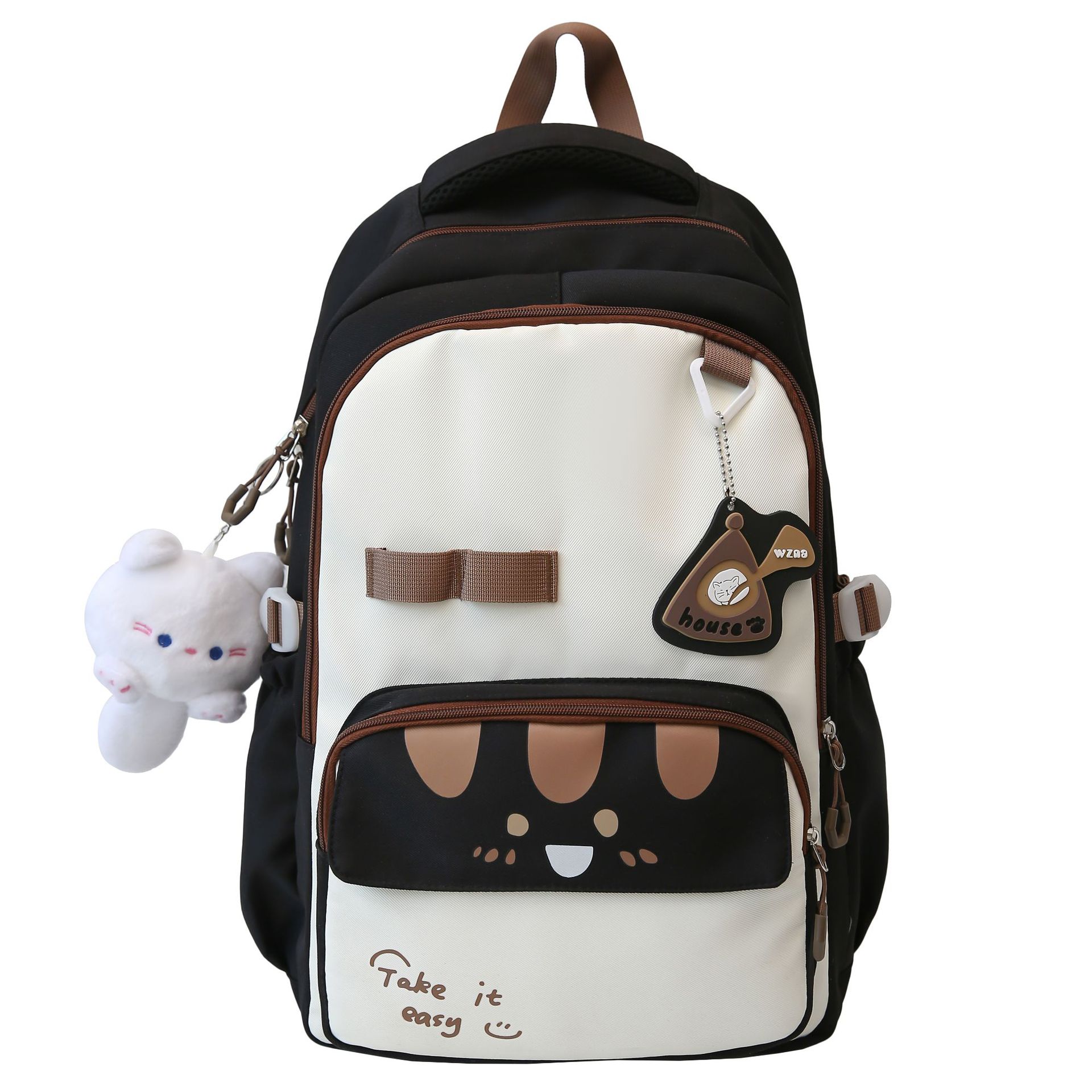 New schoolbag for primary school students in grades 2 to 5, high appearance level, color-blocking lightweight backpack, campus style student backpack Item Picture