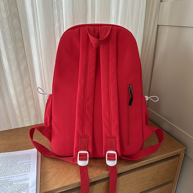 A Japanese-style ins high-appearance-level, fresh and sweet candy-colored backpack, a lightweight and large-capacity backpack for spring outings for junior and senior high school students Specification drawing