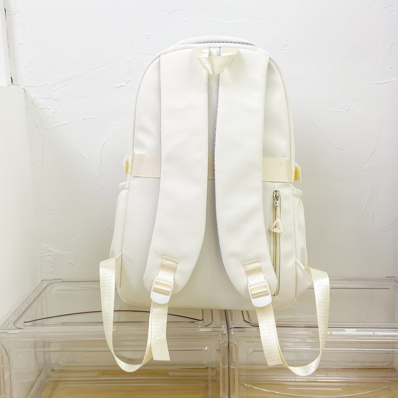 New fresh and sweet college style large-capacity backpack for junior and senior high school students, high appearance level two-piece set for primary and secondary school students Specification drawing