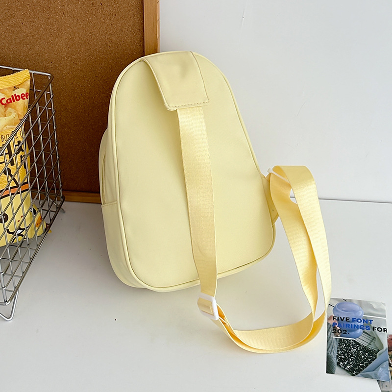 Japanese-style fresh and delicate chest bag for girls, ins style, versatile and cute transparent pain bag, summer casual girl crossbody small bag Specification drawing