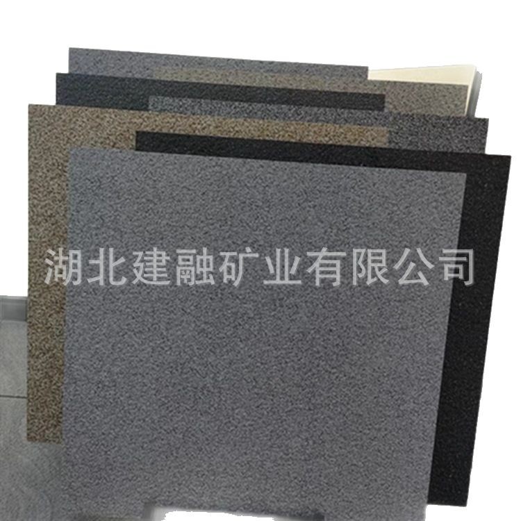 18mm thick Indian black litchi face PC stone imitation brick, 18mm thick small litchi face sesame black PC brick, white and black stone imitation PC brick Item Picture