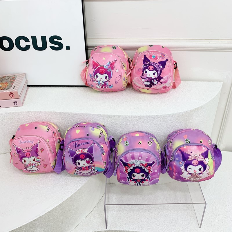 Kokai Kulomi cartoon children's Bag, Kindergarten baby small bag, fashionable single-shoulder crossbody bag, cool single-shoulder bag full figure