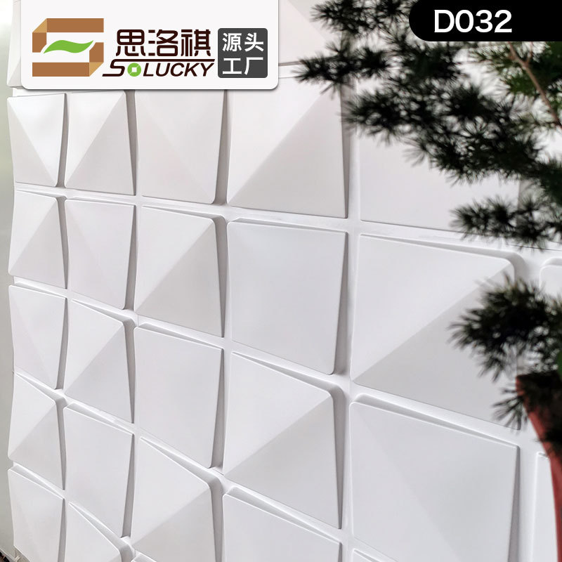 Factory direct sales of PVC three-dimensional board background walls, 3D wall stickers, three-dimensional wall panels for bedrooms, living rooms, company front desks, and image walls details Picture
