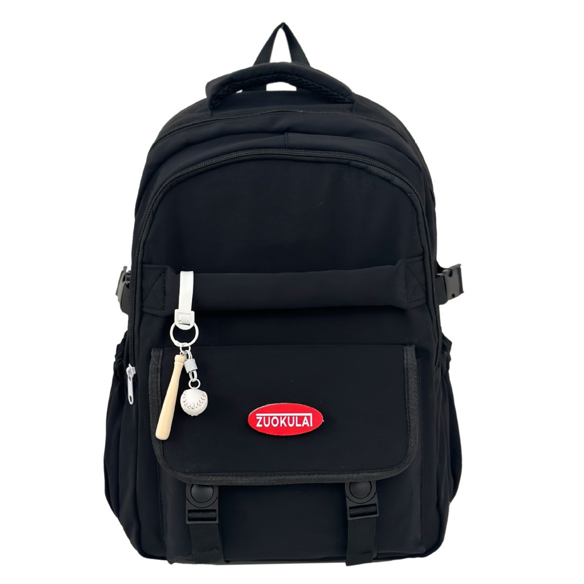 A new 2025 large-capacity multi-compartment Korean-style color-blocking backpack for junior and senior high school students, a versatile and casual commuting backpack Item Picture