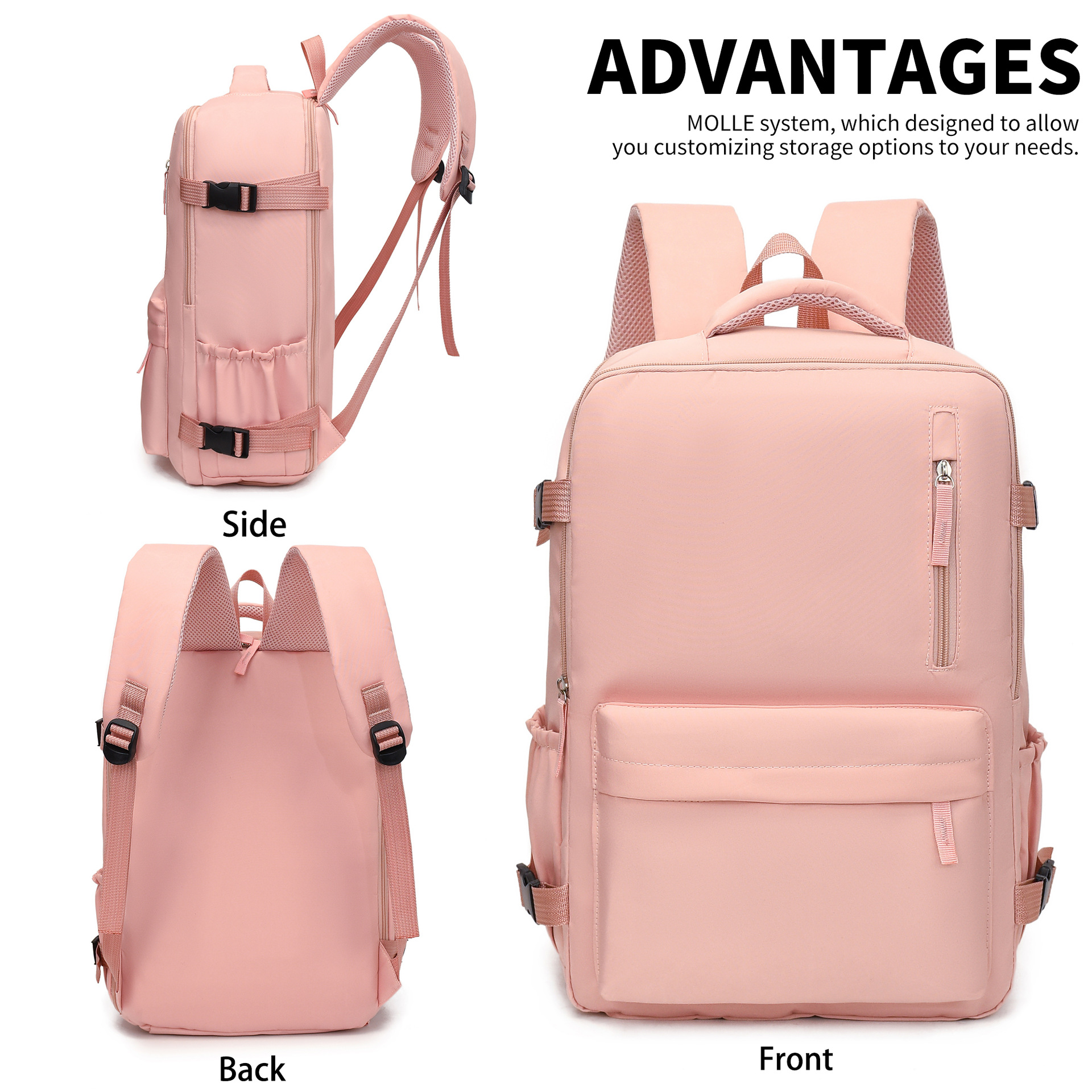 2025 New style of casual high-capacity travel backpacks, short-distance travel luggage bags, business school bags, backpacks and computer bags details Picture