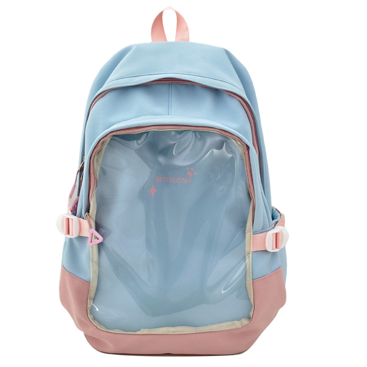 2025 New cute backpack, Korean Instagram soft girl transparent large-capacity doll backpack, Japanese student schoolbag Item Picture