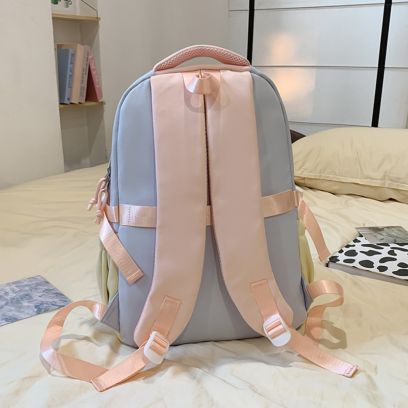 High appearance level, large capacity, cute pain pack, ice cream color contrast, sweet school style, multi-layered backpack for primary school students Specification drawing