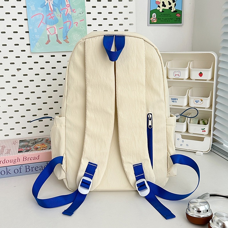 A new high-appearance-level Japanese ins campus style letter backpack, a simple, lightweight and large-capacity backpack for junior and senior high school students Specification drawing