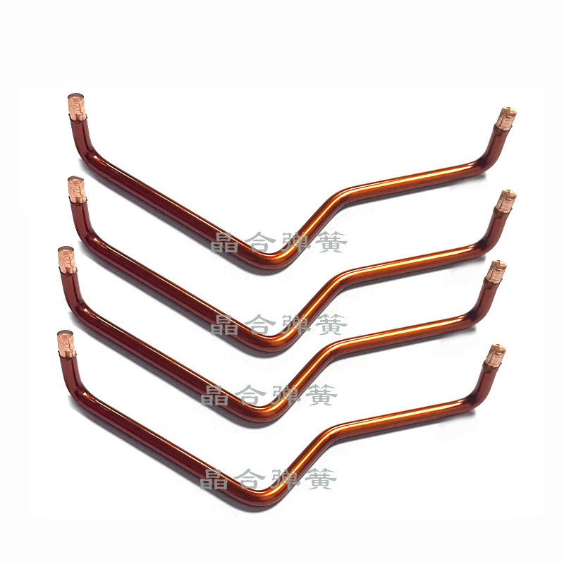 Customized 3.0 diameter high-temperature resistant enameled wire, bent purple copper wire, formed spring U-shaped circuit board, PCB patch cord Specification drawing