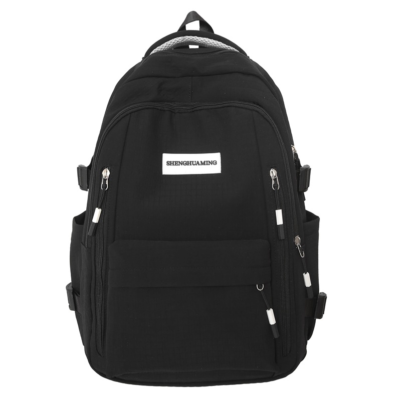 Large-capacity schoolbag for girls, Korean style Instagram campus style student backpack, high-quality multi-compartment computer backpack Item Picture