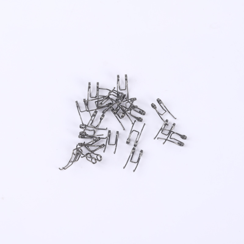 Source factory hardware accessories: stainless steel foot scissors, springs, high-strength high-temperature resistant tension springs, special-shaped springs Specification drawing