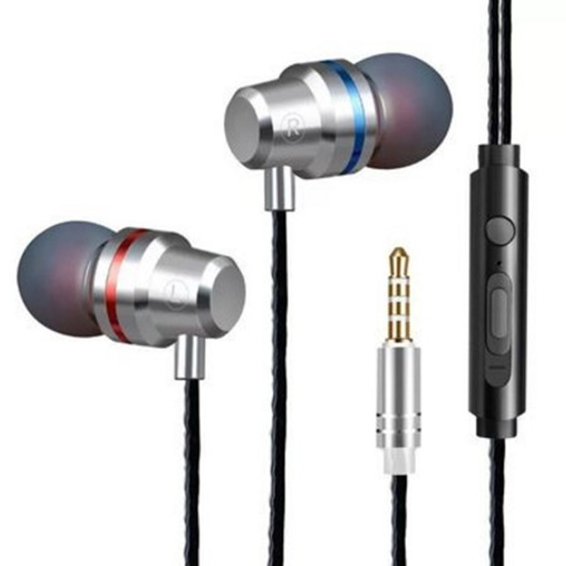 In-ear headphones, bass, wired sports computer, suitable for both Apple and Android mobile phones, with line control from the manufacturer details Picture