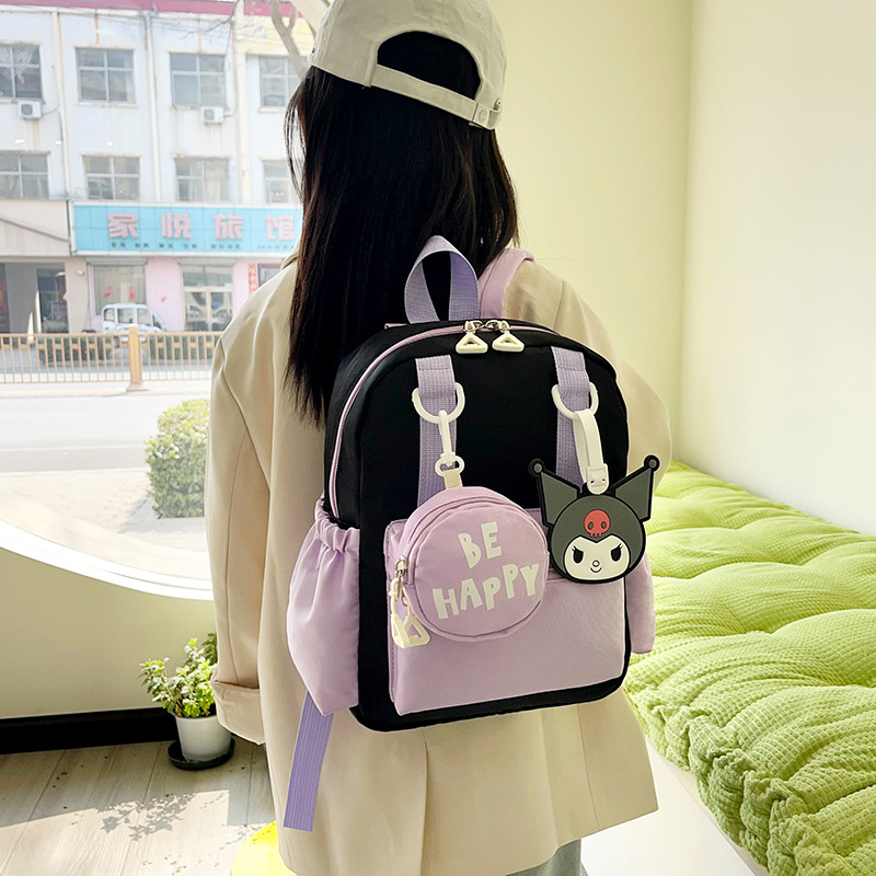 Kulomi children's backpacks, cute cartoon kindergarten schoolbags, light and casual travel backpacks for little girls, cross-border travel details Picture