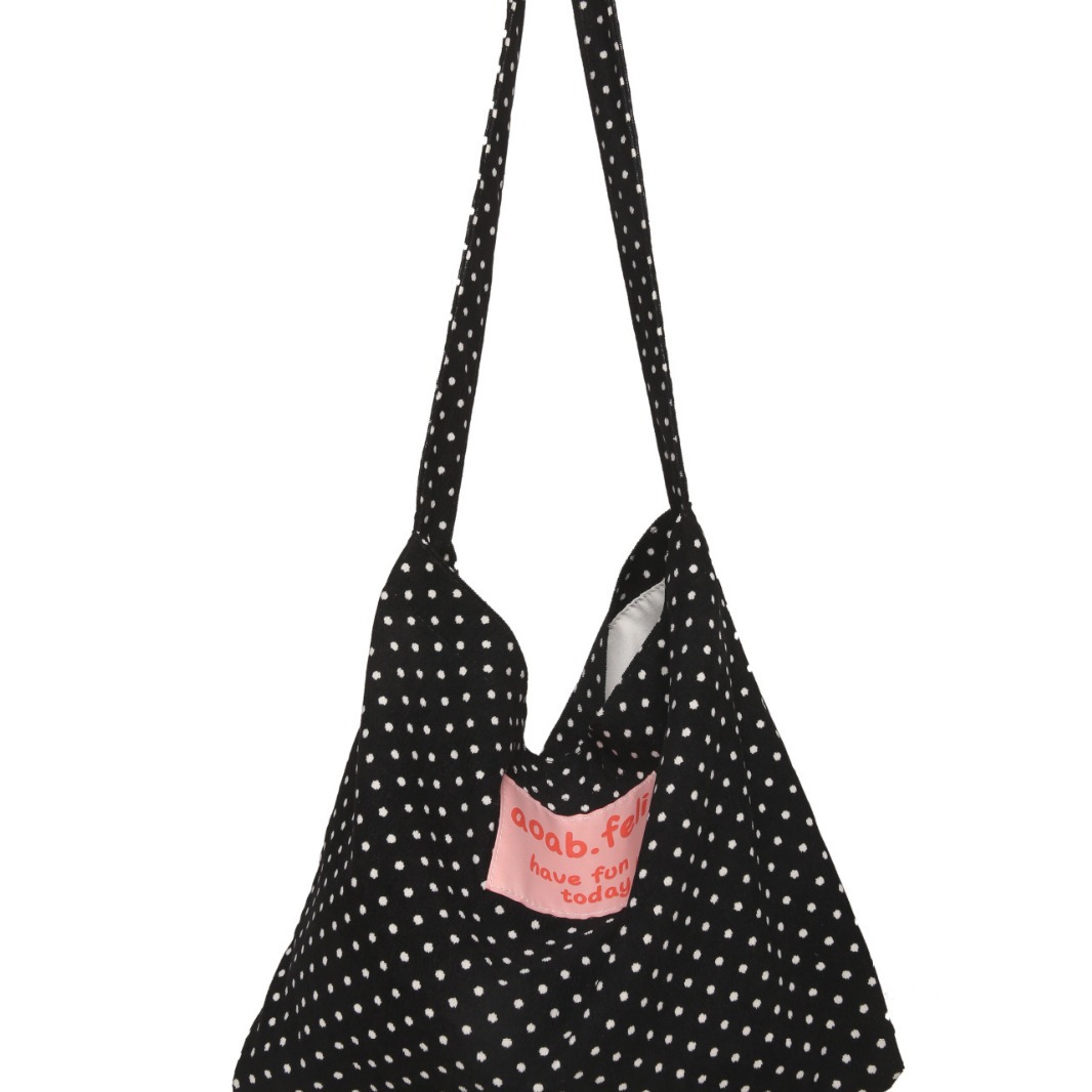 Korean-style Instagram retro polka dot niche individuality crossbody bag, cute and versatile single-shoulder bag for girls and students, tote bag Item Picture