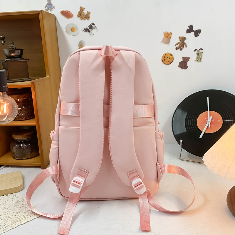 2025 New large-capacity multi-compartment Japanese backpack for grades 3-6, versatile, casual and niche shoulder bag Specification drawing