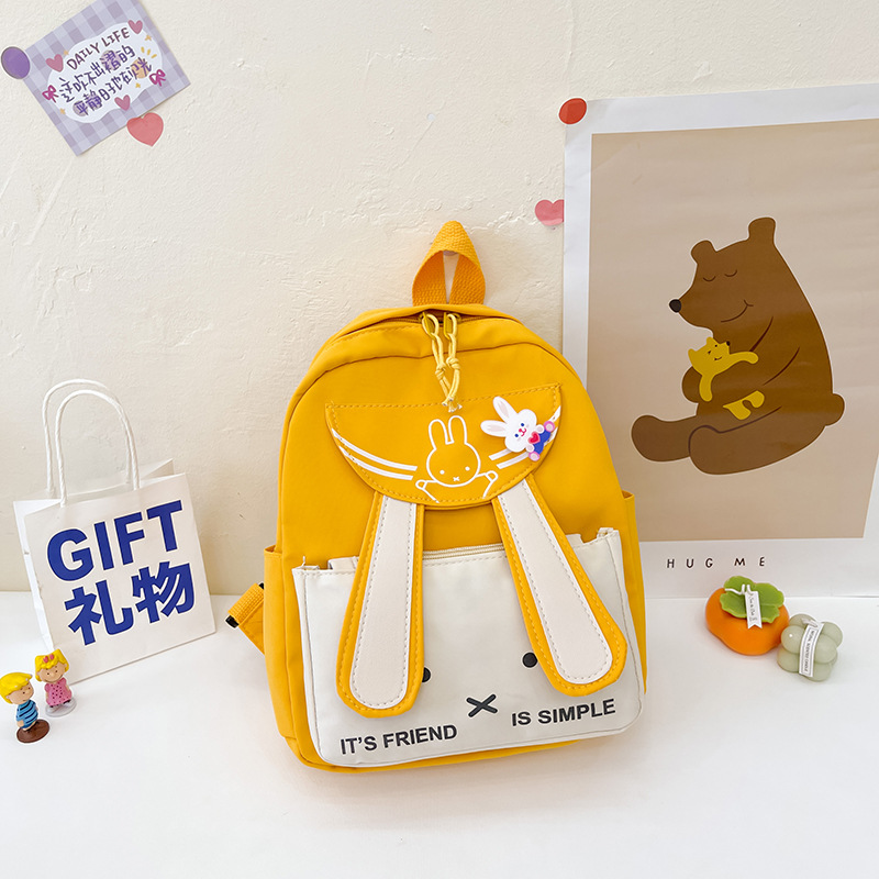 New children's schoolbags for autumn and winter 2024: Cute cartoon rabbit backpacks, lightweight, breathable, and stylish outdoor backpacks Specification drawing