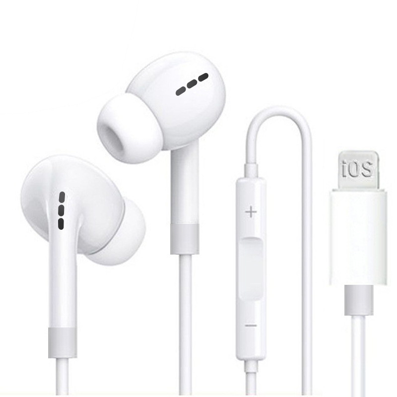 The flat head of the Bluetooth copper Ring 3rd generation wire-controlled headphones is suitable for Apple 7-14 mobile gaming headphones. It features an in-ear pop-up window Item Picture