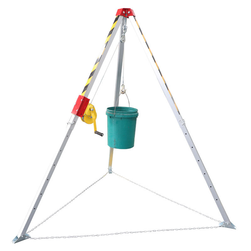 紧急救援三脚架可伸缩铝合金井口 消防救援三脚架产品图