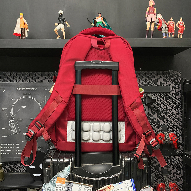 New high-quality air cushion backpack for men, large-capacity, sturdy and durable, multi-compartment backpack for junior and senior high school students Specification drawing