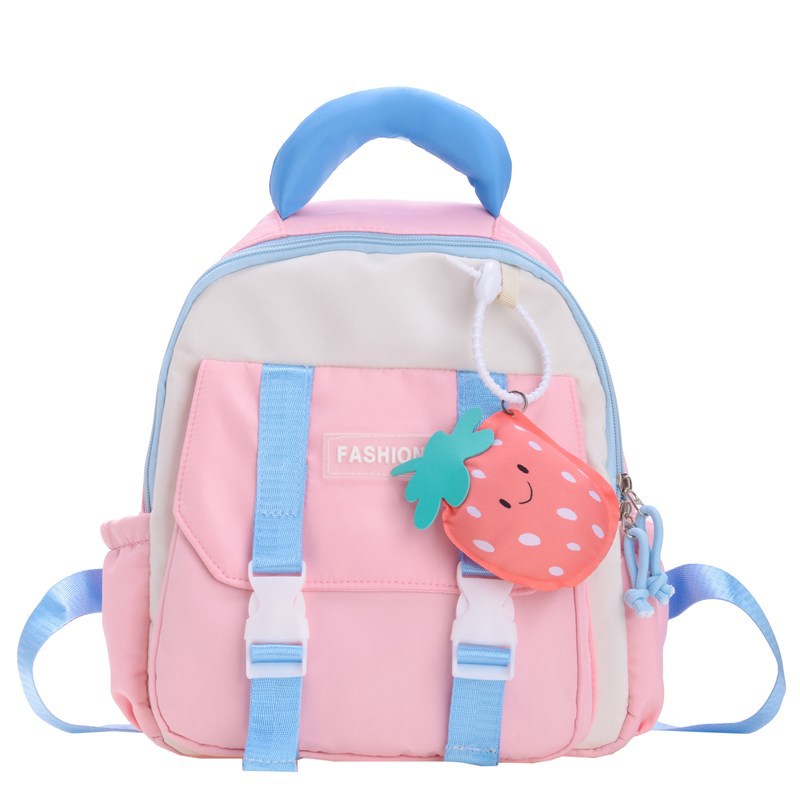 Korean-style primary school backpack, stylish color contrast, cute boys' and girls' backpacks, new winter kindergarten children's backpacks Item Picture