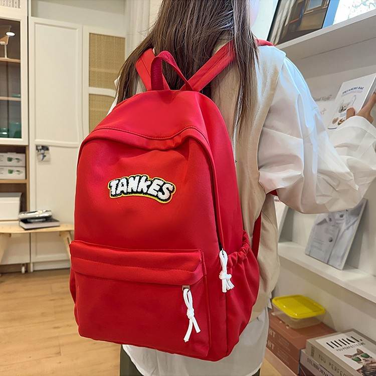 2025 New Japanese-style, fresh and casual schoolbag for junior and senior high school students, simple and versatile backpack, ins lightweight backpack details Picture