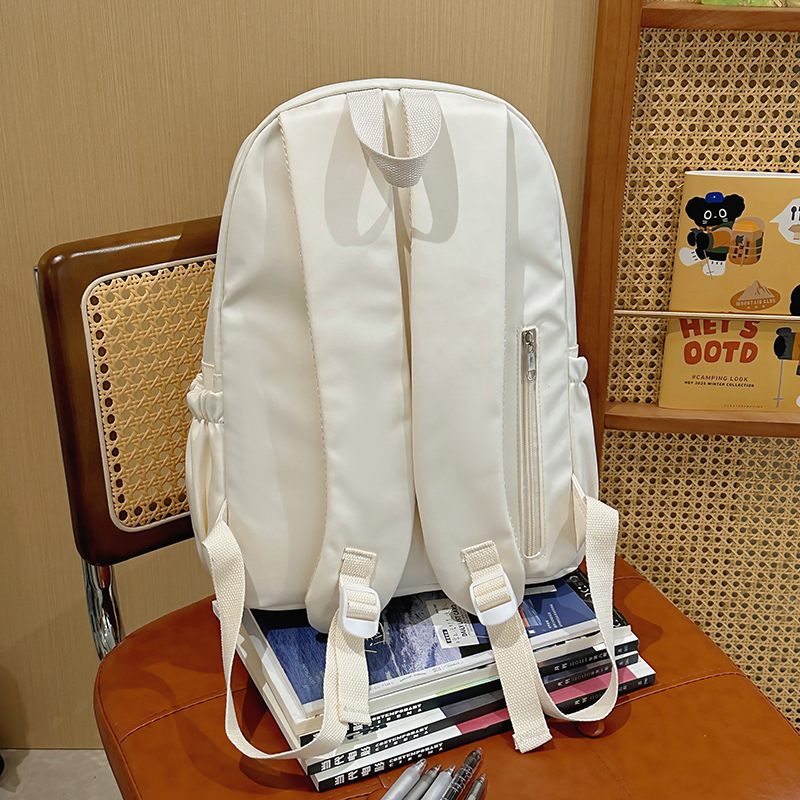 Schoolbag, high school girl's appearance level, ins style sweet girl's treasure backpack, forest-style fresh and light travel backpack Specification drawing