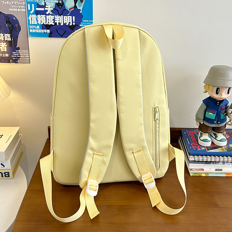 2025 New design sense niche backpack, cute hamburger, large capacity campus schoolbag, casual travel backpack Application Scenario