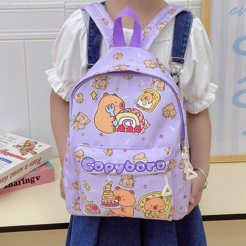 The 2025 new cartoon cute, high-appearance-level, large-capacity schoolbag for students transitioning from primary to junior high school, which reduces the burden and protects the spine, is a fashionable backpack Application Scenario