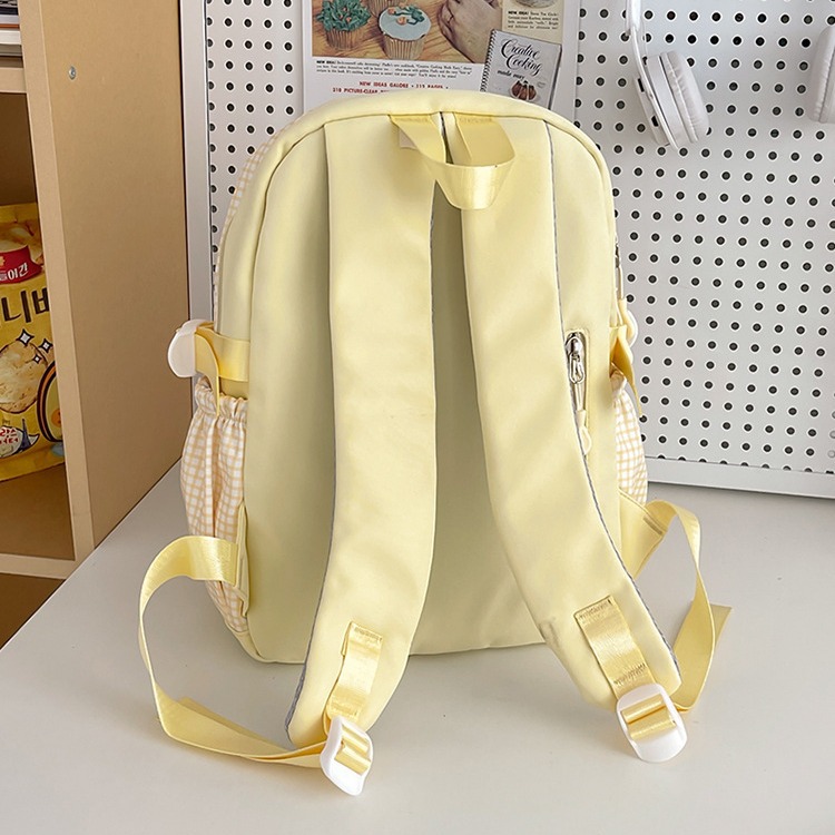 Forest-themed cute girl candy-colored backpack with high appearance level, InS-style cute backpack for primary and secondary school students' commuting Specification drawing
