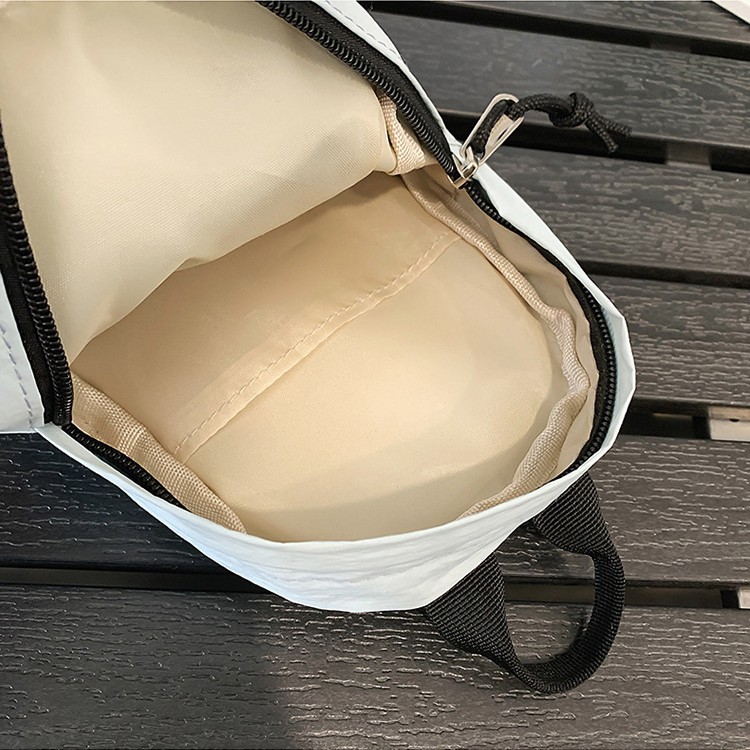 2025 New trendy ins style casual and versatile chest bag, simple solid color crossbody bag, lightweight outdoor sports backpack Specification drawing