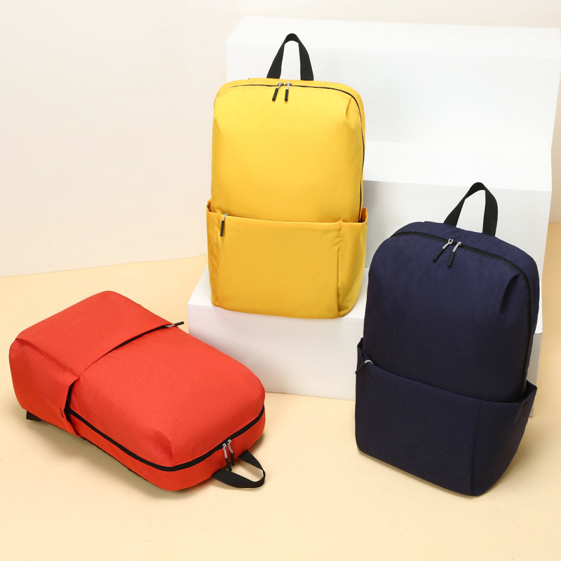 Wholesale colorful backpacks, simple and casual backpacks, men's and women's casual schoolbags, lightweight backpacks Specification drawing