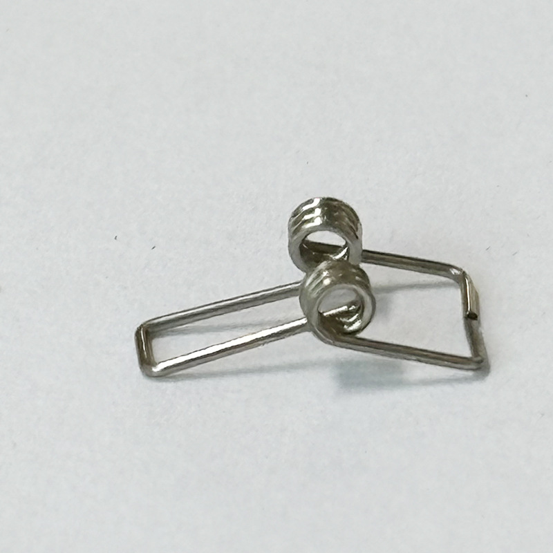 Factory direct supply of 65MN dual-twist Bluetooth earphone cover torsion spring carbon steel hardware accessories, 304 stainless steel spring wholesale Specification drawing