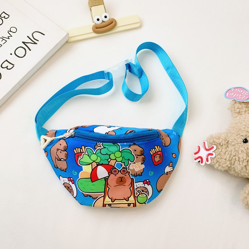 Winter new Korean-style children's waist bag, cute cartoon clothing and accessories for babies, coin purse, fashionable chest bag for kindergarten Specification drawing