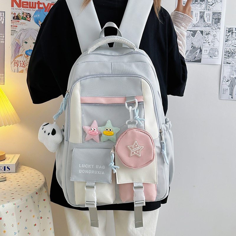 A new high-appearance-level Japanese-style, fresh, sweet and cute, transparent pain bag for junior and senior high school students details Picture