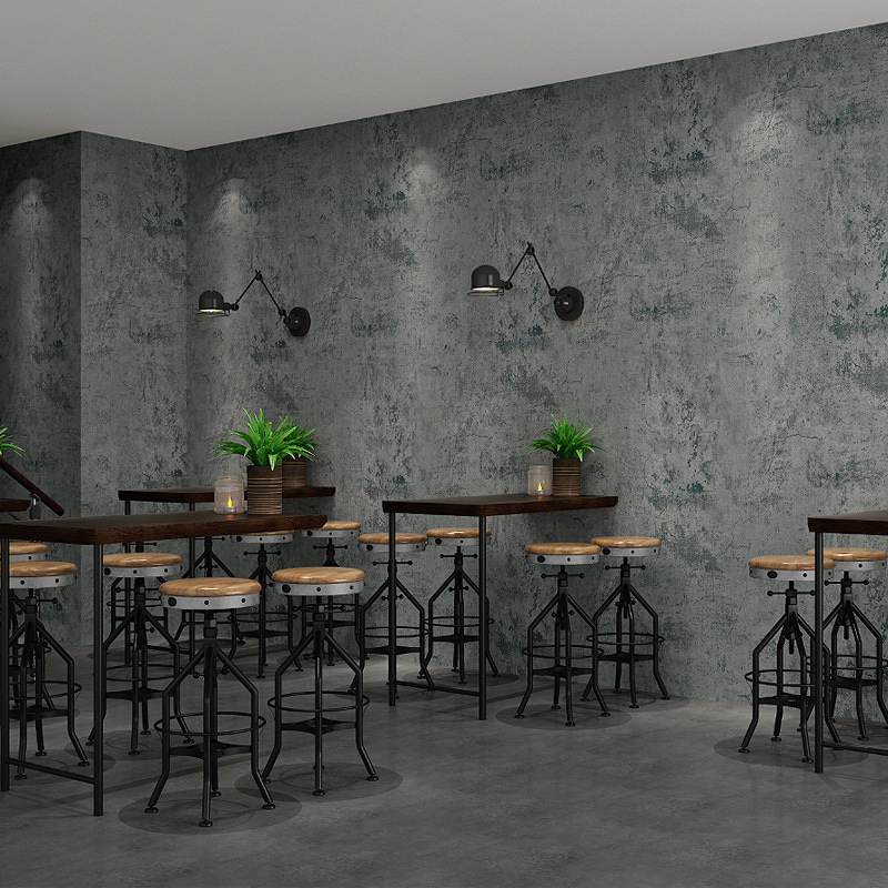 Self-adhesive wallpaper for foreign trade, industrial-style bedroom, clothing store, grey micro cement waterproof wallpaper Specification drawing