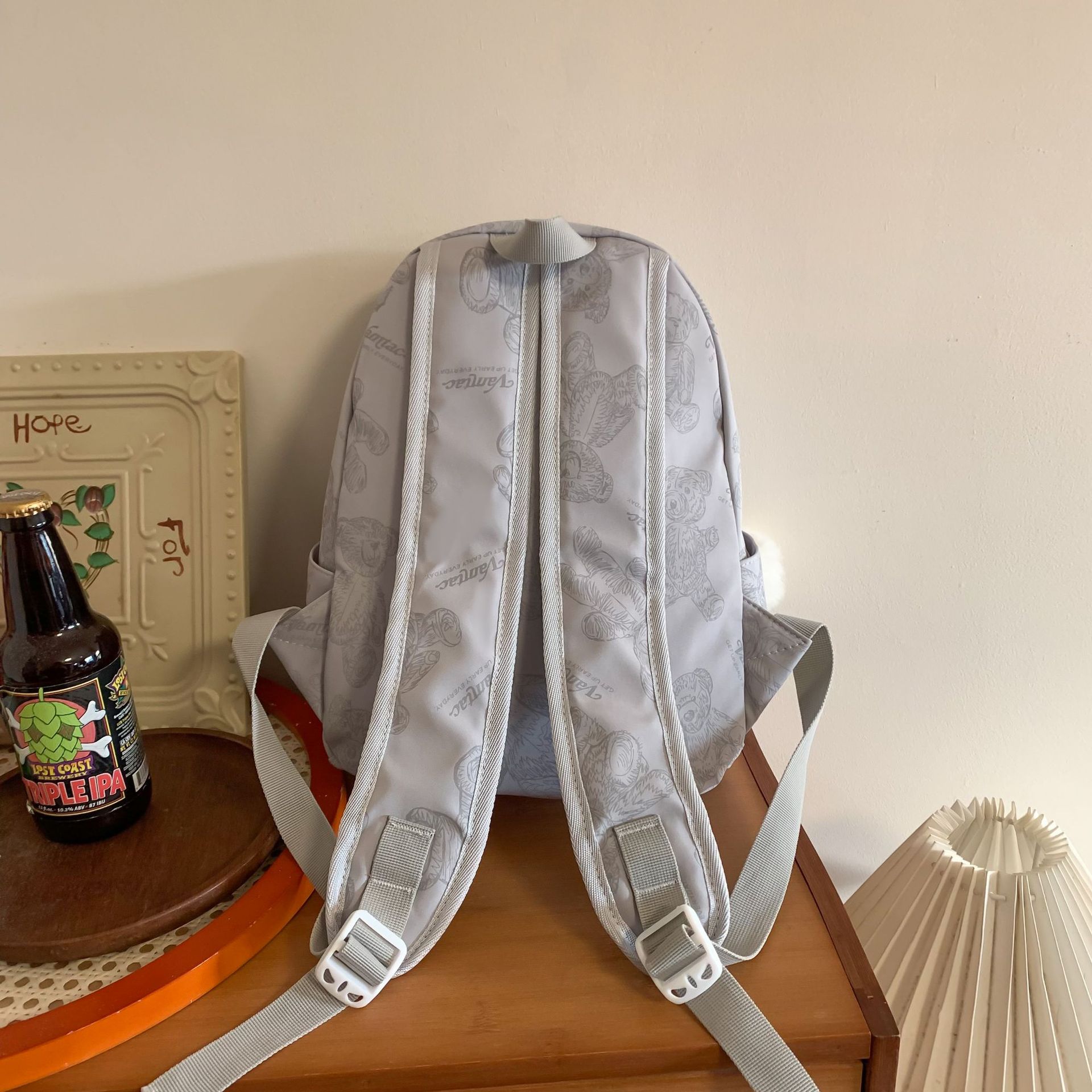 Japanese-style InS-style casual small backpack, lightweight schoolbag, forest-style fresh and sweet girl's mini backpack for shopping Specification drawing